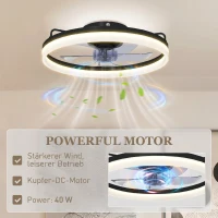 HOMCOM plafonieră ventilată(m-6)