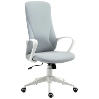 Vinsetto Cadeira de Escritório Ergonómica com Altura Ajustável Função de Inclinação e Encosto Alto 62x56x110-119,5 cm Cinza(m-1)