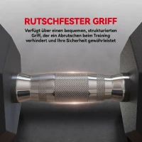 HOMCOM Hexagon Hanteln, 2er Set Hanteln mit gerändeltem Griff, Kurzhantelset aus Gusseisen, 2 x 4 kg, Kurzhanteln für Männer Frauen, Zuhause, Fitnessstudio, Krafttraining(m-4)