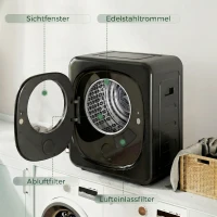 HOMCOM Kondensationstrockner mit Wärmepumpentechnologie, Tischgerät, monatliche Finanzierung(m-5)