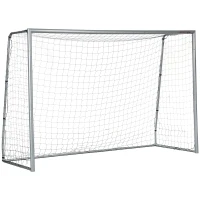 SPORTNOW Fußballtor wetterfest, robustes Netz, stabiler Metallrahmen, einfacher Aufbau, 300 x 200 x 120 cm(m-12)