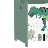 AIYAPLAY Storage Chest, Wooden Toy Chest with Lid, Flip-Top, Security Hinges and Anti-Pinch Design for Kids, Green(m-13)