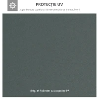 Outsunny Acoperiș de Schimb pentru Foișor 3x3m cu 2 Niveluri și Rezistent la Razele UV, Verde(m-9)