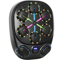 SPORTNOW Music Boxing Machine, elektronische LED Boxmaschine mit Doppel Schlagzonen Bluetooth Handschuhen 9 Geschwindigkeit(m-12)
