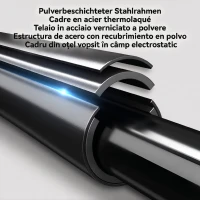 SPORTNOW Set 2 Bare pentru Dips Reglabile pe 4 Niveluri de Înălțime, cu Mânere Antialunecare, Oțel, 70x50x80-105 cm, Negru(m-7)