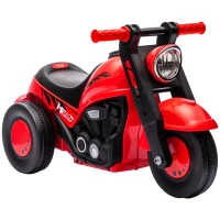 AIYAPLAY Rutschauto, Motorrad-Design, Musik und Seifenblasen, für 2-5 Jahre, Rot(m-1)