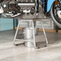 HOMCOM Motorrad Ständer, universal Motorrad Halterung bis 500kg belastbar, Motorradständer Stahl Grau(m-10)