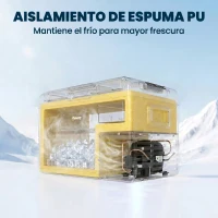 Outsunny Nevera Portátil Eléctrica 40L Refrigerador de Coche 12V/24V hasta -20℃ con Pantalla LED Táctil 58,7x36,5x43,8cm Negro(m-5)
