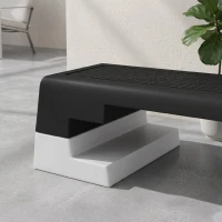 SPORTNOW Stepper Reglabil pe Înălțime cu Trepte Detașabile și Bază Antiderapantă, din ABS, 97x36x15/20/25 cm, Gri(m-9)