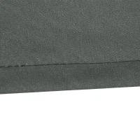 Outsunny Teto de Substituição para Toldo 382x240 cm Lona para Toldo com Dobras Proteção UV Impermeável para Pátio Cinzento(m-7)