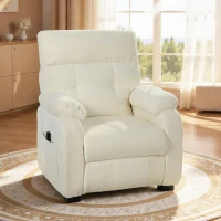 HOMCOM Elektrischer Relaxsessel Fernsehsesel mit Fußstütze, Seitentaschen, bürstenlosem Motor, USB-Anschluss, Fernbedienung(m-10)