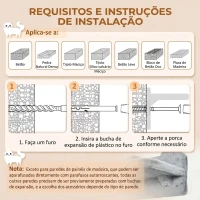 PawHut Prateleiras de Parede para Gatos 4 Peças com Rede Plataforma Semicircular Plataformas de Salto e Poste de Sisal Cinza(m-7)