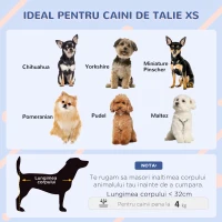 PawHut Cușcă pentru câini de talie mică, de exterior, din PE cu intrare și 2 fante de aerisire laterale, 60x42x40 cm, albastru și alb(m-4)