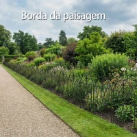 Outsunny Conjunto de 4 Cercas de Jardim Metálicas 125x56 cm com Design Arqueado Resistentes e Fáceis de Instalar para Pátio Relvado Preto(m-6)