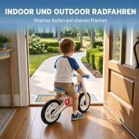 AIYAPLAY Kinder Laufrad 3-5 Jahre Baby bis 50 kg Holz Lauflernrad mit EVA-Rädern Höhenverstellbarer Sitz Naturholz(m-7)