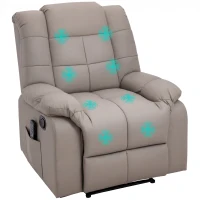 HOMCOM Fotoliu de Relaxare cu Masaj din Piele Artificiala(m-15)