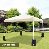 Outsunny Pavillon Standfuß für Faltpavillon Partyzelt Festzelt 4 Stück 4er-Set schwarz NEU(m-10)