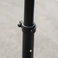 HOMCOM Trotinetă Electrică Pliabilă pentru Copii 6+ Ani cu Înălțime Reglabilă, 71x36.5x75-80 cm, Negru și Albastru(m-9)
