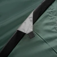 Outsunny 2-Personen-Campingzelt, Netzöffnungen, Lampenhaken, Tragetasche, Grau+Gelb(m-8)