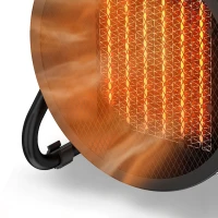 Outsunny Industrial Fan Heater 5000W with Tilting, Electric Ceramic Space Heater with Adjustable Thermostat, Handle(m-13)