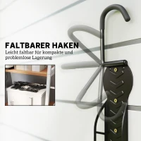 SPORTNOW 4er Set Fahrrad Wandhalterung Vertikal mit 30 kg Tragkraft klappbar für 4 Fahrräder Schwarz(m-7)