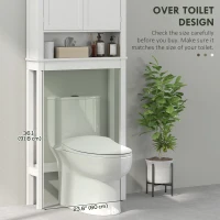 HOMCOM Over-Toilet/Appliance Storage Cabinet - White(m-5)