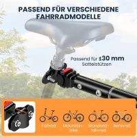 HOMCOM Fahrradanhänger Klappbar Lastenanhänger mit Kupplung, Kuppler & Reflektoren Transportwagen bis 40 kg belastbar, Transportanhänger Anhänger für Camping, Einkaufen, Umzug 155 x 71,5 x 77 cm(m-4)