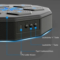 SPORTNOW Boxtrainer mit Musikfunktion, Bluetooth, leuchtende Punkte, Wandaufhängung, Kunstleder, Schwarz(m-6)