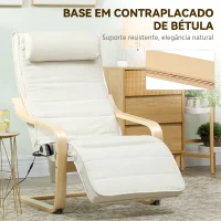 HOMCOM Poltrona de Linho com Massagem e Aquecimento, Apoio para os Pés Ajustável, Encosto Alto, Apoio de Cabeça, Comando e Bolso(m-7)