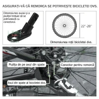 PawHut Remorcă 3 în 1 pentru câini cu căsuță detașabilă și steguleț pentru câini de talie mică, gri(m-8)