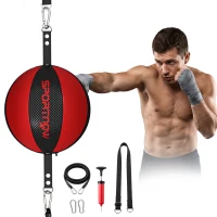 SPORTNOW Cadru box Double-End pentru antrenament cu coardă bungee, cataramă reglabilă, montaj clip-on(m-7)