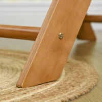 HOMCOM Triângulo de Aprendizagem para Crianças acima de 3 Anos Dobrável Triângulo Pikler de Madeira 90x64x70 cm Madeira(m-8)