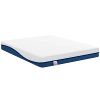 HOMCOM Matelas 160x200cm, matelas 2 personnes, mousse à mémoire de forme au thé vert, housse amovible lavable, fermeté moyenne(m-12)