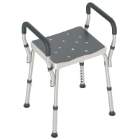 HOMCOM Scaun Reglabil de Duș cu Mânere, Multicolor(m-11)