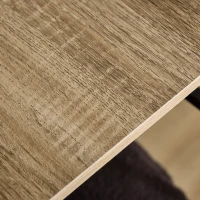 HOMCOM Suporte para Cabides Cabideiro de Madeira com 4 Prateleiras de Arrumação e Barra de Pendurar 100x46x170,5cm Madeira e Preto(m-9)