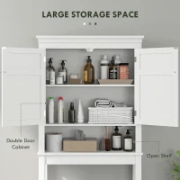 HOMCOM Over-Toilet/Appliance Storage Cabinet - White(m-4)