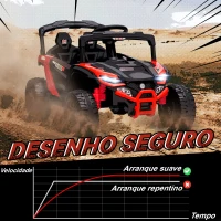 AIYAPLAY Carro Elétrico para Crianças 12V com 2 Motores Suspensão Traseira Faróis e Música 88x57,5x55,5 cm Vermelho(m-8)