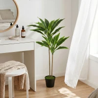 HOMCOM Arbori Decorativi Artificiali Mari pentru Birouri, Intrări, Interior, Plante Decorative False, Verde(m-8)