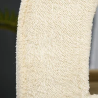 PawHut Kratzbaum Katzenhöhle Katzenkratzbaum Kratztonne mit kratzbrett Spielbällen katzenbett Kratzmatte mehrstöckig Spanplatte Plüsch Sisal Kaffee 40 x 34 x 91 cm(m-9)