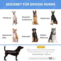 PawHut Hundebett, faltbar, Outdoor-Hundebett, erhöhter Stand, 122 cm x 92 cm x 23 cm,  Kaffee-Braun + Schwarz(m-7)