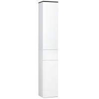 kleankin Mobile Bagno con 2 Ripiani Chiusi 1 Cassetto in Legno Bianco