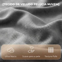 HOMCOM Poltrona Relax Reclinável 3 em 1 com Função de Baloiço Rotação 360° Suporte para Telemóvel Assento Amplo Cinzento(m-7)