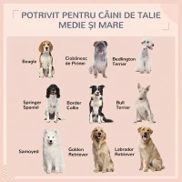 PawHut Casuta pentru Caini, din Ratan, de Exterior cu Copertina(m-7)