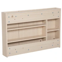 kleankin Armário Casa de Banho com Espelho 3 Portas e Prateleiras Ajustáveis Estilo Moderno 90x60x13,5 cm Carvalho(m-8)