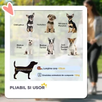 PawHut Cărucior pentru câini de talie mică și mini, pliabil, cu coș și suport pentru pahar, 77x45x99.5 cm, culoare cafea(m-4)
