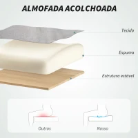 HOMCOM Cadeira de Escritório com Massagem Aquecimento Apoios de Braços Rebatíveis e Controlo Remoto 66x67x113-121 cm Cinzento(m-6)