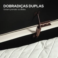 HOMCOM Banco para Pé de Cama em Veludo com Arrumação e Pés Dourados, 108x44x43,5 cm, Creme(m-7)
