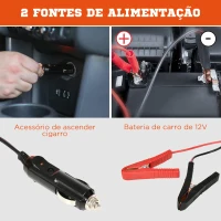 DURHAND Kit de Macaco Elétrico para Carro 12V Macaco Elétrico de Elevação de Carro para até 5 Toneladas 40x27,5x18cm Laranja(m-6)