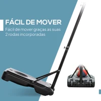 HOMCOM Tabela de Basquetebol para Exterior Altura Ajustável 160-210 cm com Rodas e Base Preenchível 76x48x254 cm Preto(m-6)