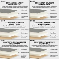 HOMCOM Divan cu 2 Locuri Catifelat cu Compartiment de Depozitare Inferior și Perne, 140x72x82 cm, Gri(m-12)